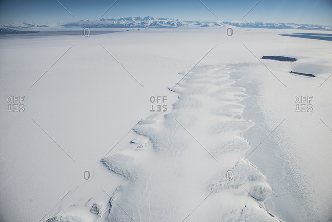 The Erebus Glacier Tongue in McMurdo Sound, Antarctica.