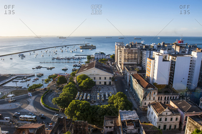 February 7, 2011: Outlook from the Pelourinho over the lower part of the old town- Salvador da Bahia- Brazil