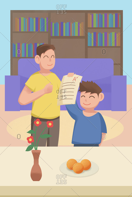 Parent-child illustrations