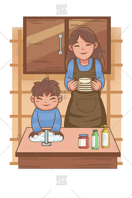 Parent-child illustrations