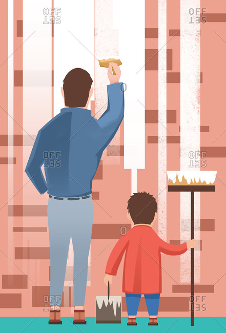 Parent-child illustrations