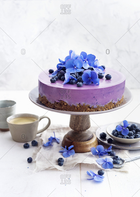 Blueberry cream cheese cake