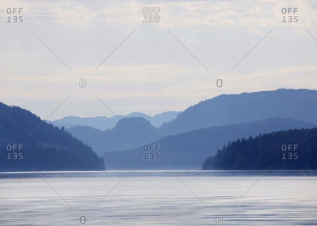 The Johnstone Strait water way, British Columbia, Canada