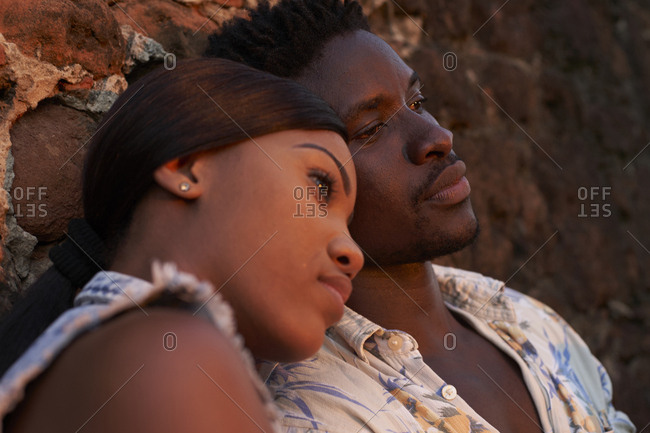 Portrait of a young couple in love