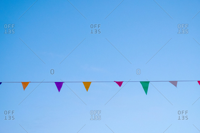 Garlands in sky