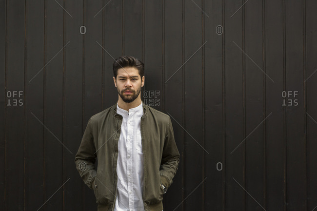 Portrait of bearded young man