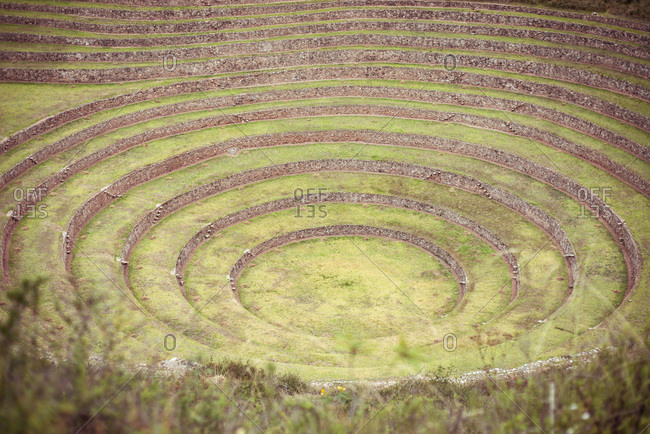 archaeological Inca ruins sight, Moray