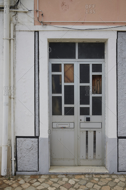 Lisbon Portugal August 18 2019 House Door In The Vila