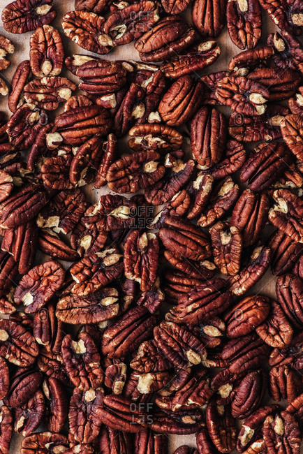 Full frame shot of pecans