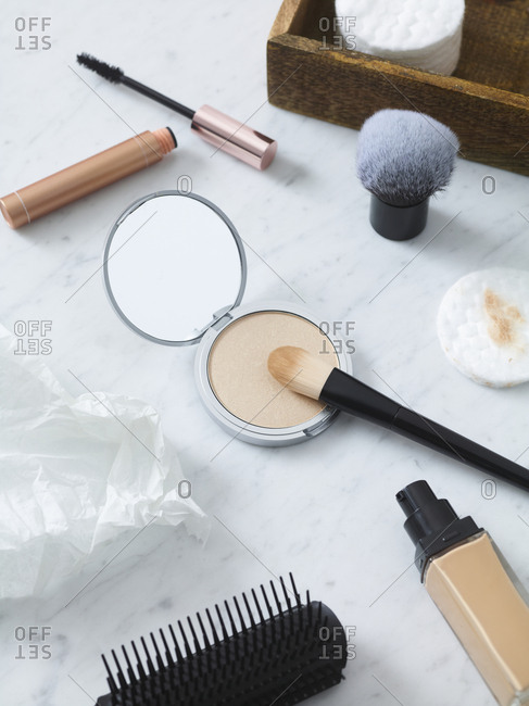 Cosmetics on table - Offset Collection