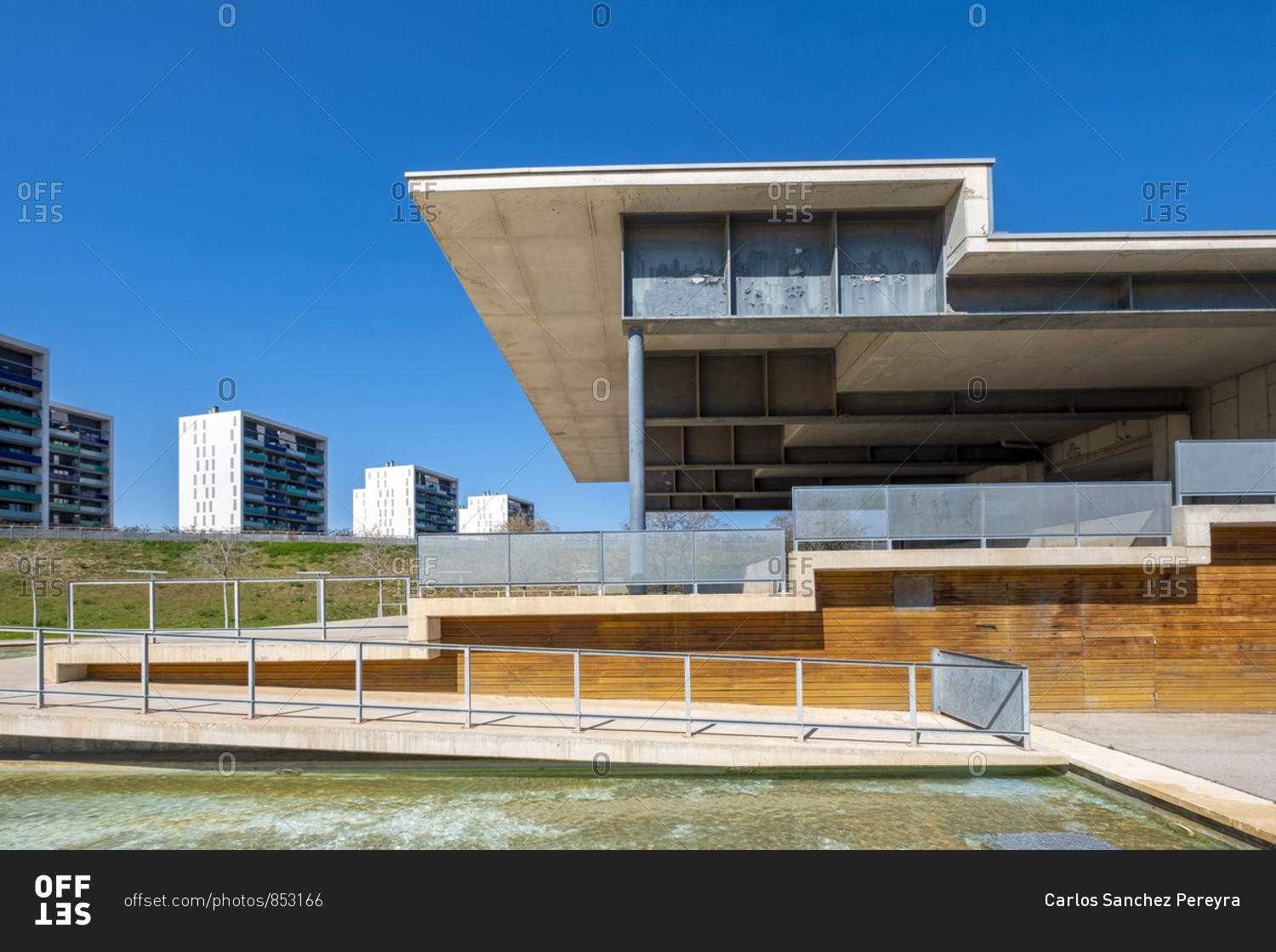 March 21 2019 Urban Landscape With Contemporary Architecture In The Public Park Of The City Of Viladecans In The Province Of Barcelona Catalonia Spain Stock Photo Offset