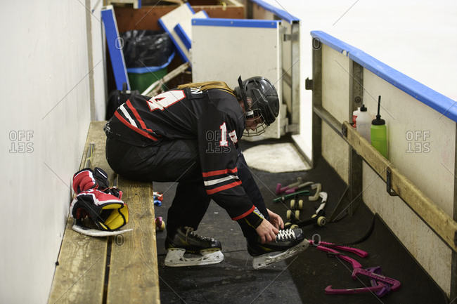 Ice hockey jerseys set Stock Photos and Images