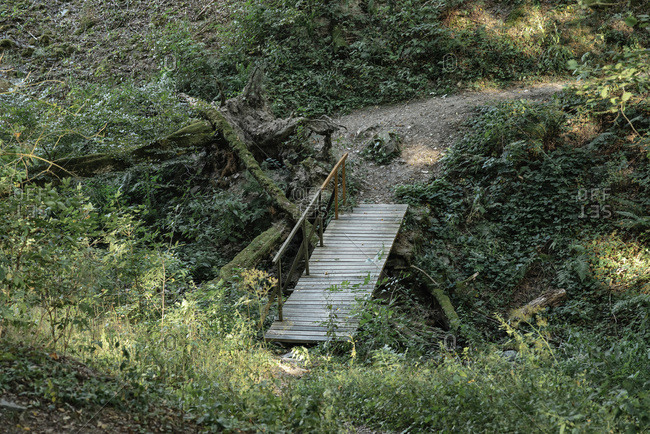 Old Wooden Bridge Over Creek Stock Photo Offset Old Wooden Bridge Over Creek Stock Photo Offset
