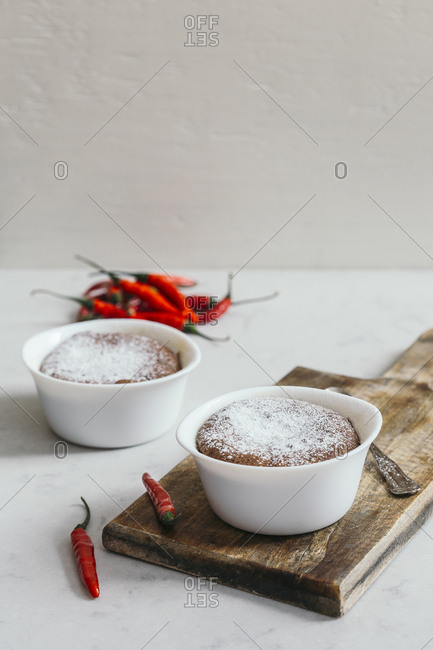 Delicious hot pepper souffle
