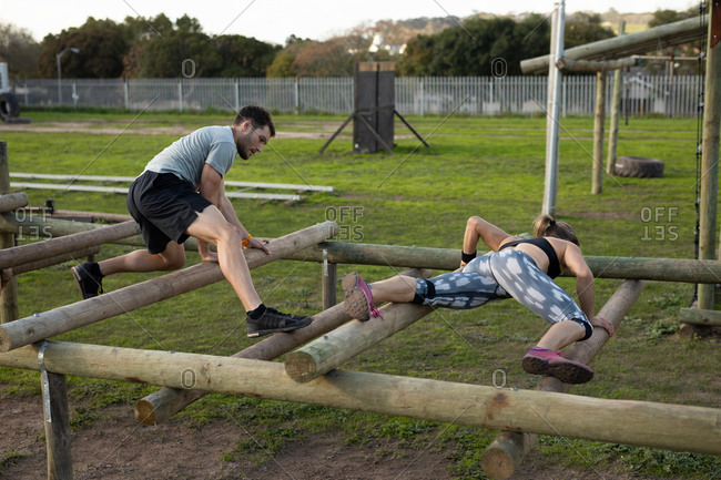 green climbing frame