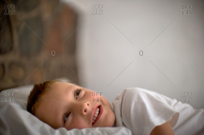 Boy in his bed