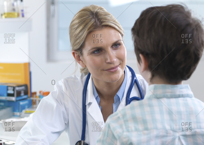 Female doctor reassuring a patient during an appointment in the clinic