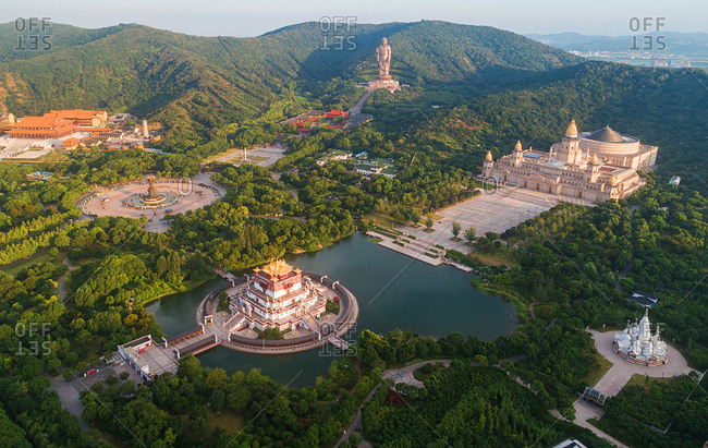 September 23, 2019: Wuxi lingshan scenic spot scenic landscape