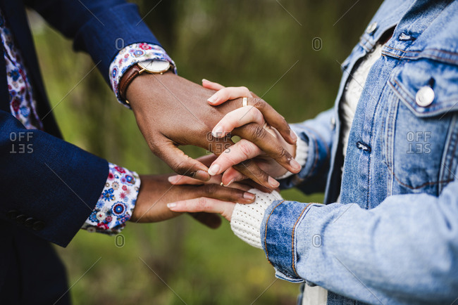 Couple Holding Hands Offset Collection Stock Photo Offset