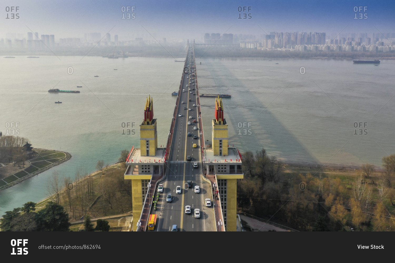 Jiangsu province nanjing Yangtze river bridge