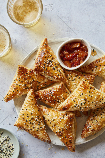 Sweet Potato and Spinach Puff Pastry Parcels