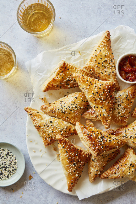 Sweet Potato and Spinach Puff Pastry Parcels