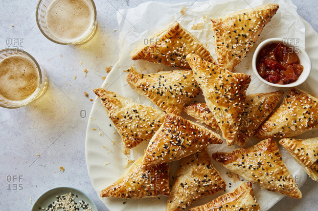 Sweet Potato and Spinach Puff Pastry Parcels