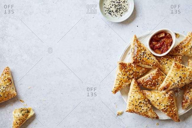 Sweet Potato and Spinach Puff Pastry Parcels