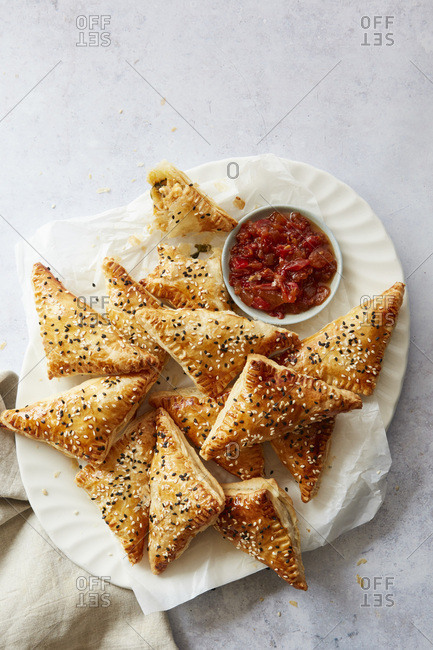 Sweet Potato and Spinach Puff Pastry Parcels