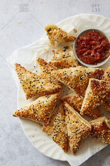 Sweet Potato and Spinach Puff Pastry Parcels