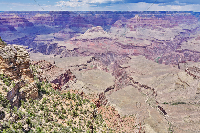 View of beautiful canyons in Grand Canyon National Park, Arizona