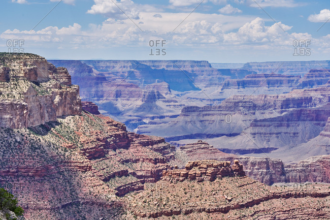 Rocky canyons in Grand Canyon National Park, Arizona