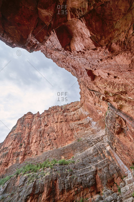 Low angle view of canyons, North Kaibab Trail, Grand Canyon National Park, Arizona