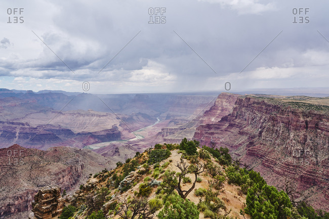 Rain clouds over Grand Canyon National Park, Arizona