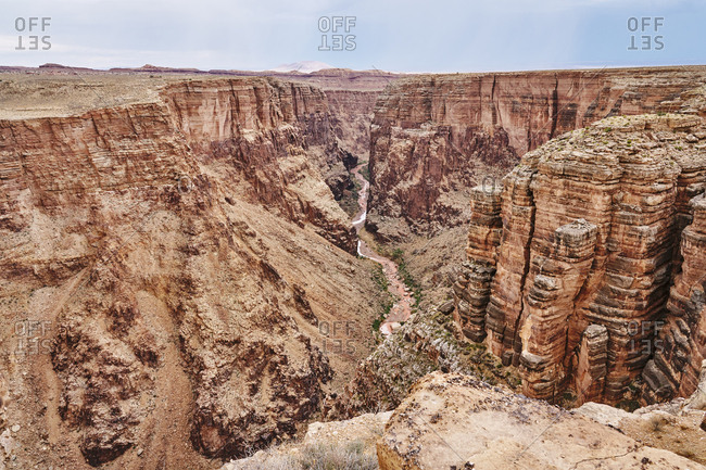 Aerial view of the Little Colorado River Gorge in Arizona
