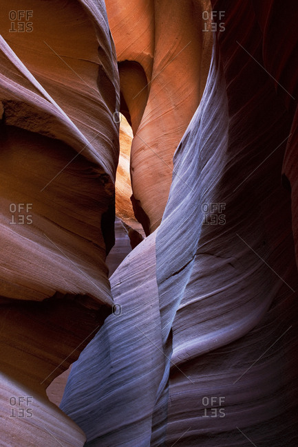 Natural patterns on eroded rock.