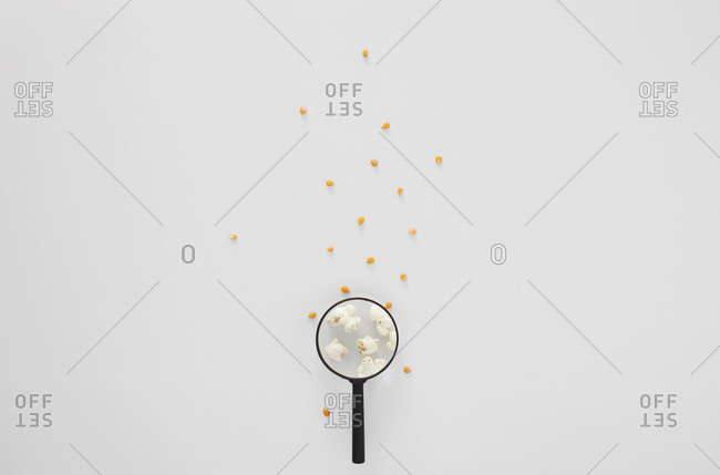 Popcorn through a magnifying glass