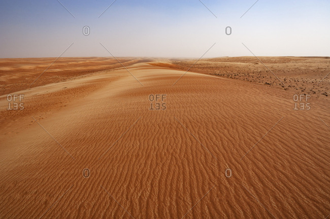 Sultanate Of Oman- Wahiba Sands- dunes in the desert
