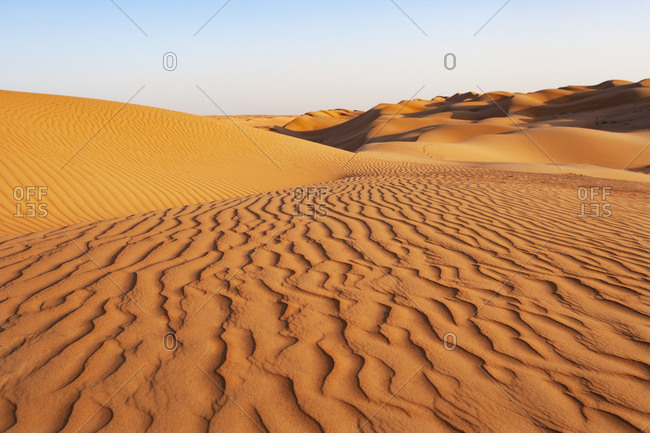 Sultanate Of Oman- Wahiba Sands- dunes in the desert