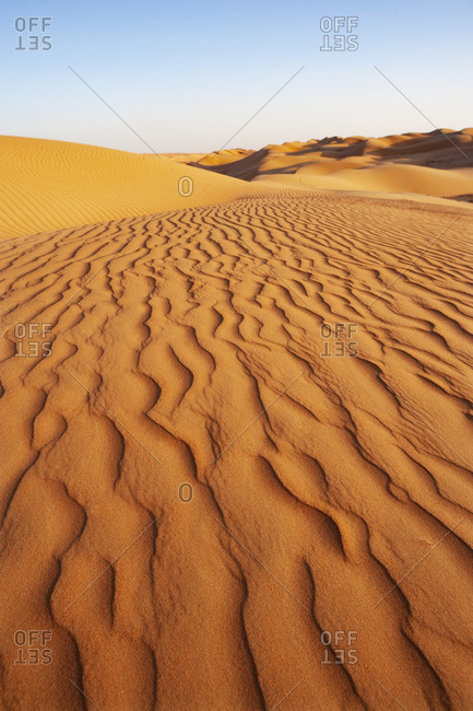 Sultanate Of Oman- Wahiba Sands- dunes in the desert