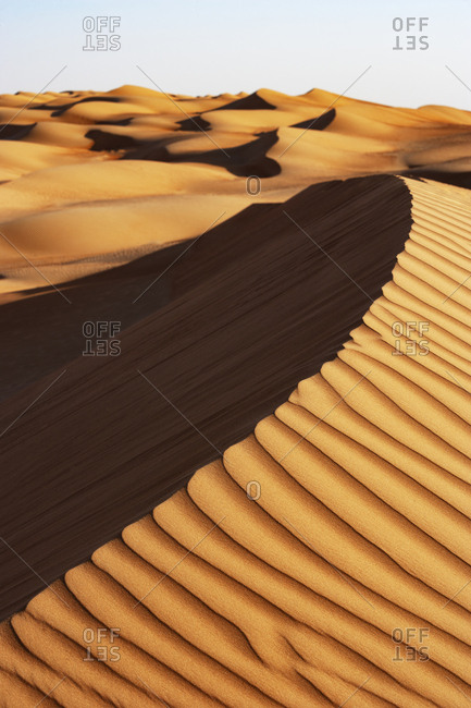 Sultanate Of Oman- Wahiba Sands- dunes in the desert