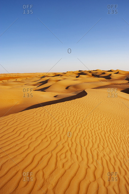 Sultanate Of Oman- Wahiba Sands- dunes in the desert