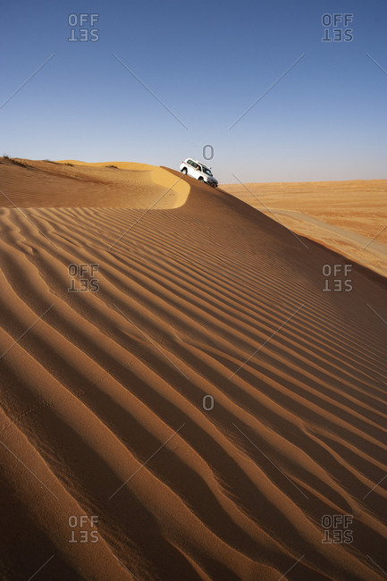 Sultanate Of Oman- Wahiba Sands- Dune bashing in a SUV