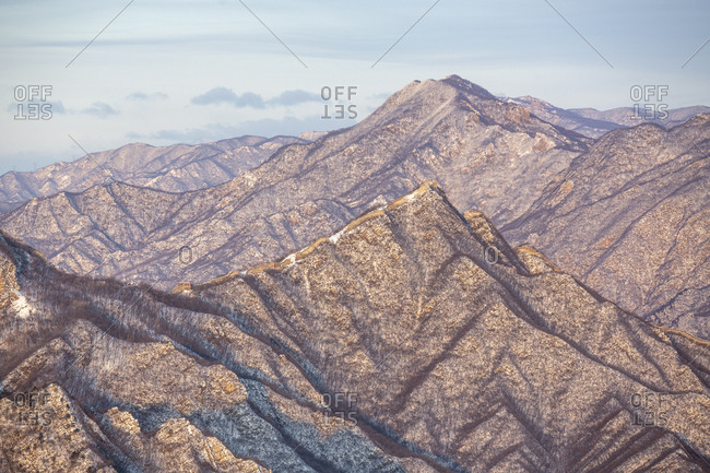 Aerial view of the Great Wall
