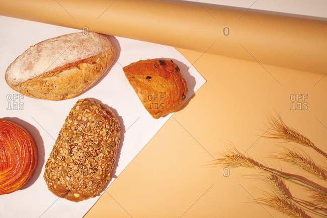 Wheat bread and rolls