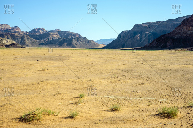 Wadi rum protected area, unesco world heritage site, jordan.