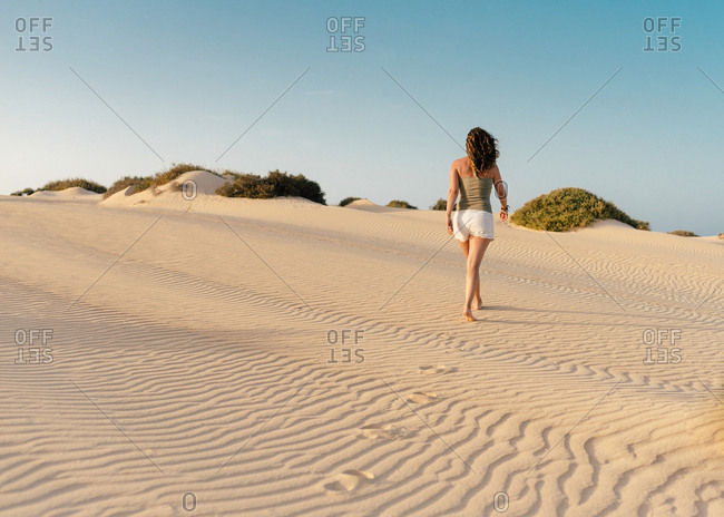 desert barefoot stock photos - OFFSET