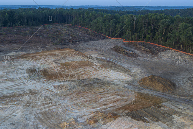 Land Clearing, Construction Site, Stone Mountain, Georgia
