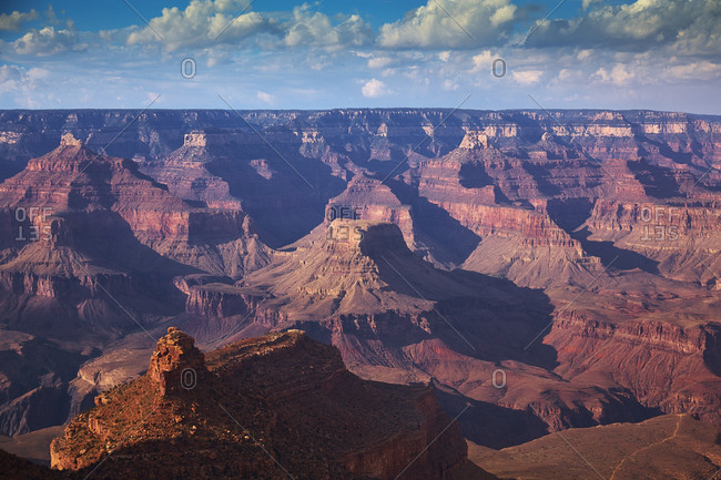 Views from the South Rim of the Grand Canyon one of the wonders of the