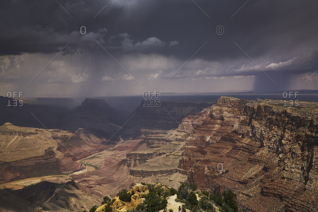 Views from the South Rim of the Grand Canyon one of the wonders of the